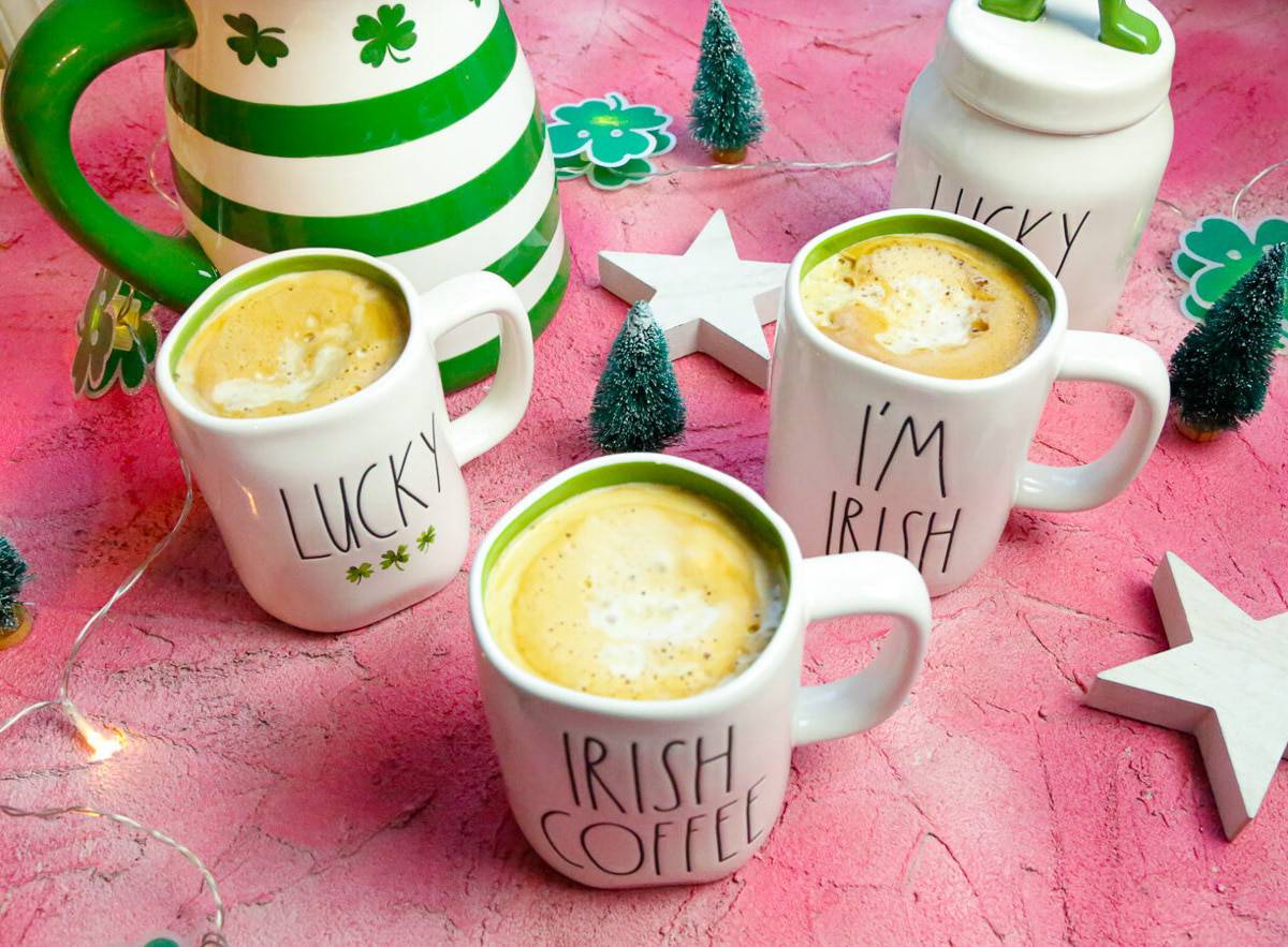 Luck, I'm Irish, Irish Coffee lattes 