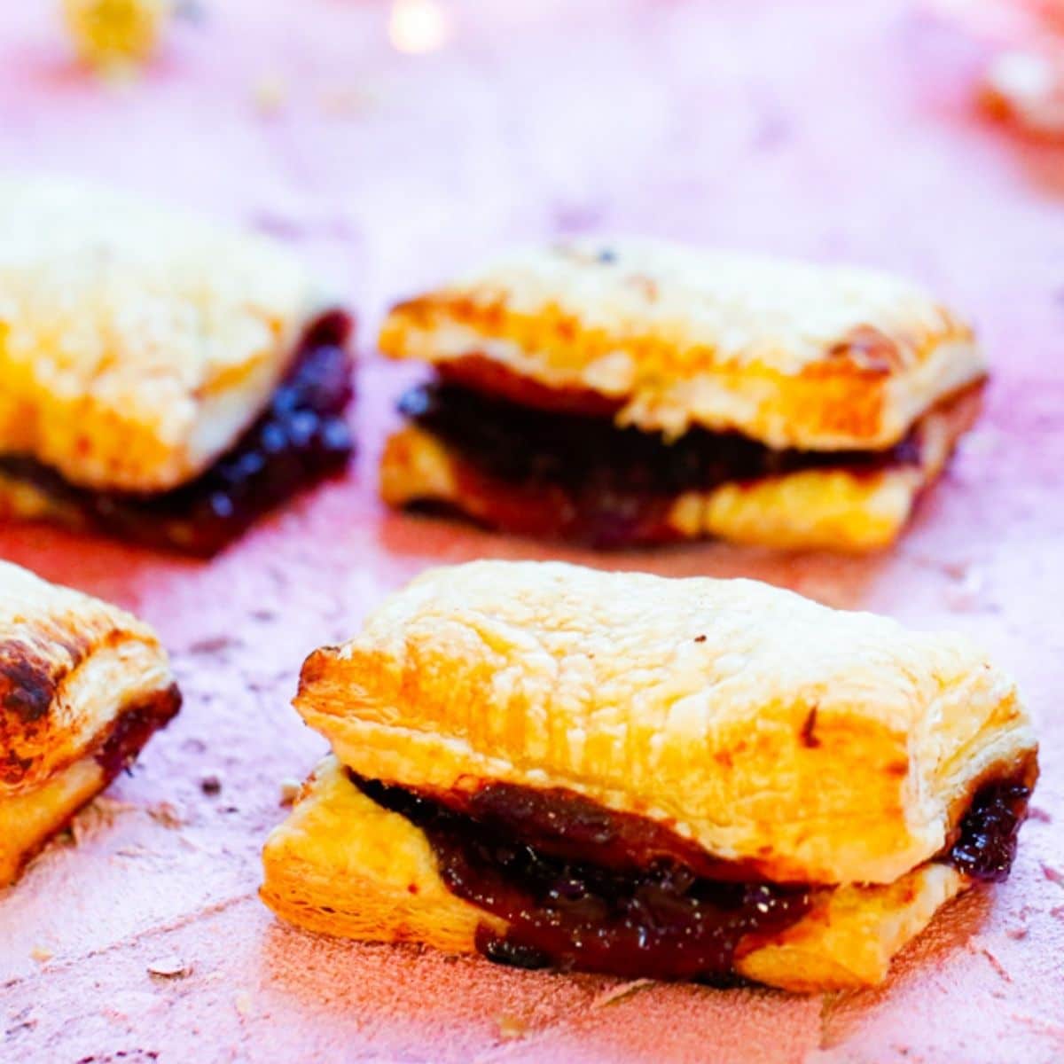 Easy Homemade Cherry Turnovers with Puff Pastry - Fitty Foodlicious
