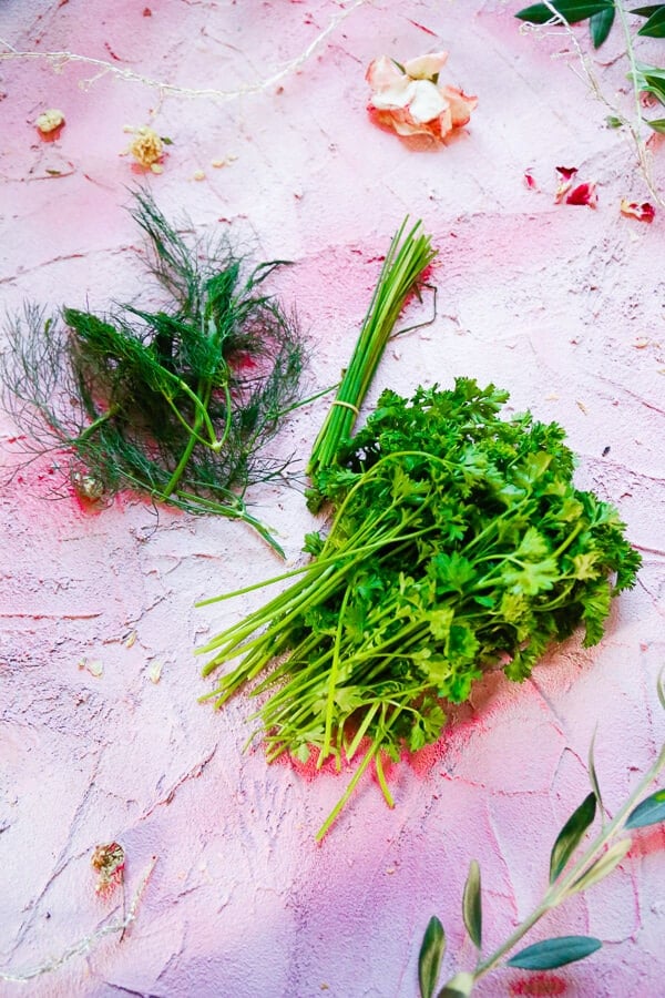 Homemade Ranch Dressing, Ranch Dressing, Ranch, Dip, Chips and Dip, Easy ranch dressing, fresh herbs