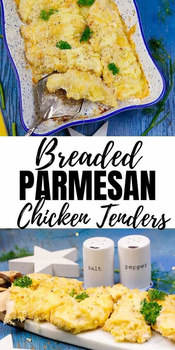 Breaded Parmesan Chicken Tenders, Chicken, Parmesan Chicken, Baked Chicken, Healthy recipe, Healthy chicken recipe, chicken parm, cheesy chicken