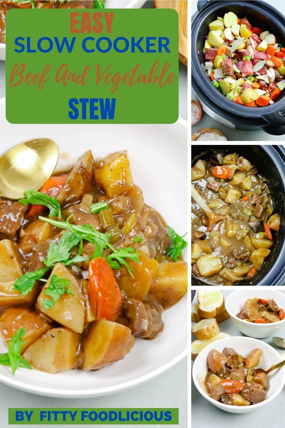Easy Beef And Vegetable Stew, Beef Stew, Slow Cooker, Slow Cooker Beef Stew, Vegetable Stew