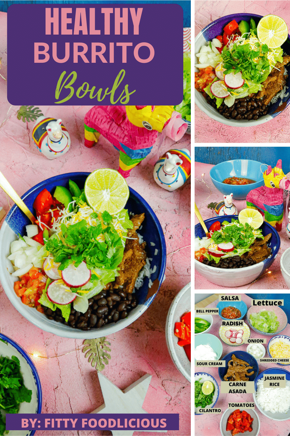 Healthy Burrito Bowls, Burrito Bowls, Chipotle, Mexican Food, Carne Asada, Veggies