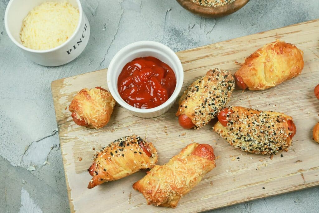 Homemade Everything Bagel Dogs