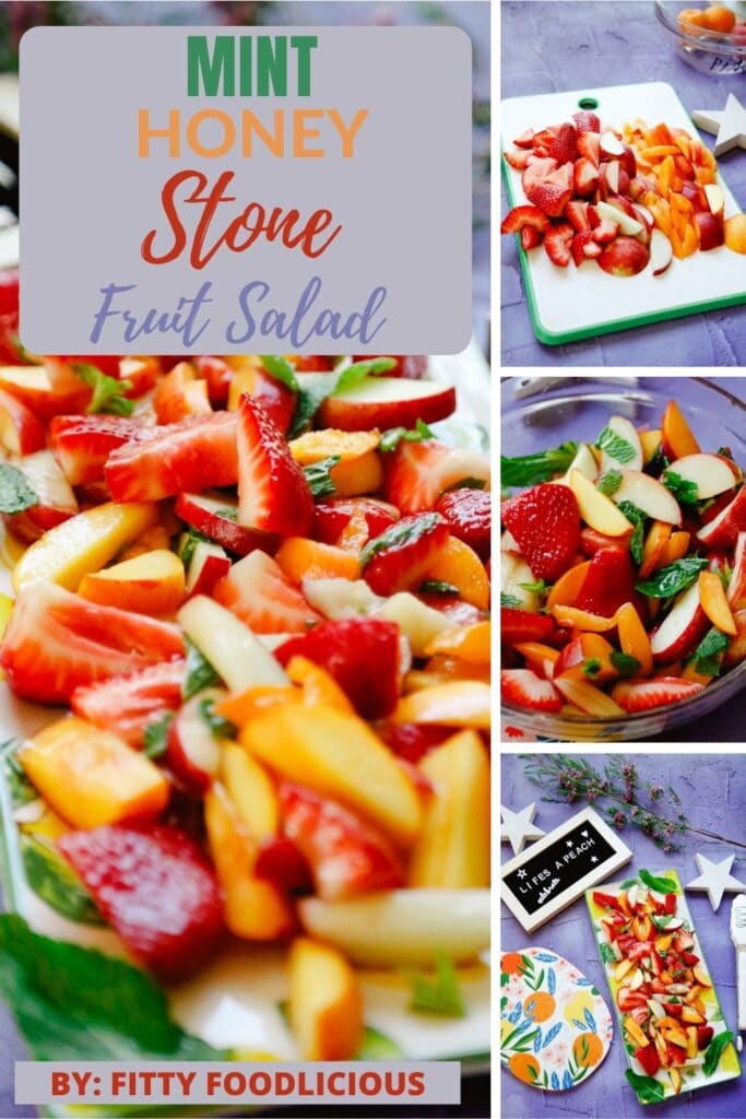 mint honey stone fruit salad 