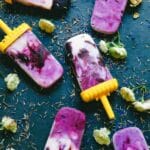 featured image blueberry lavender popsicles