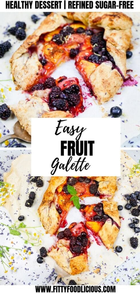 pinnable image of fruit galette