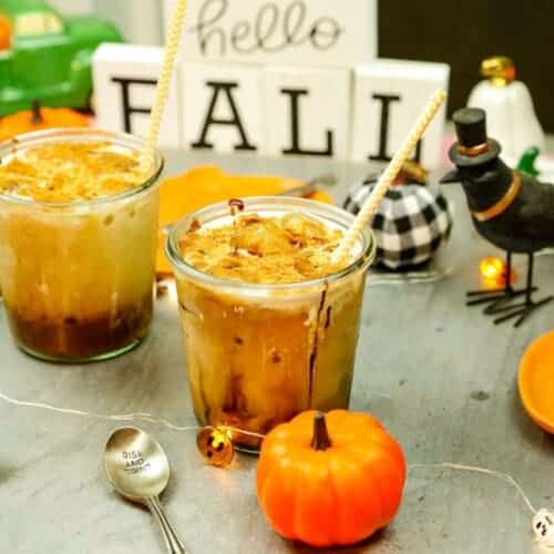 featured image pumpkin iced coffee