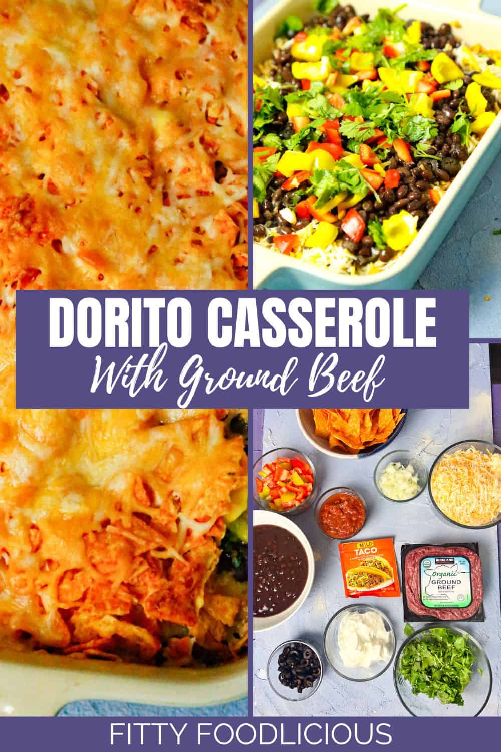 Doritos Casserole With Ground Beef Pinterest image 