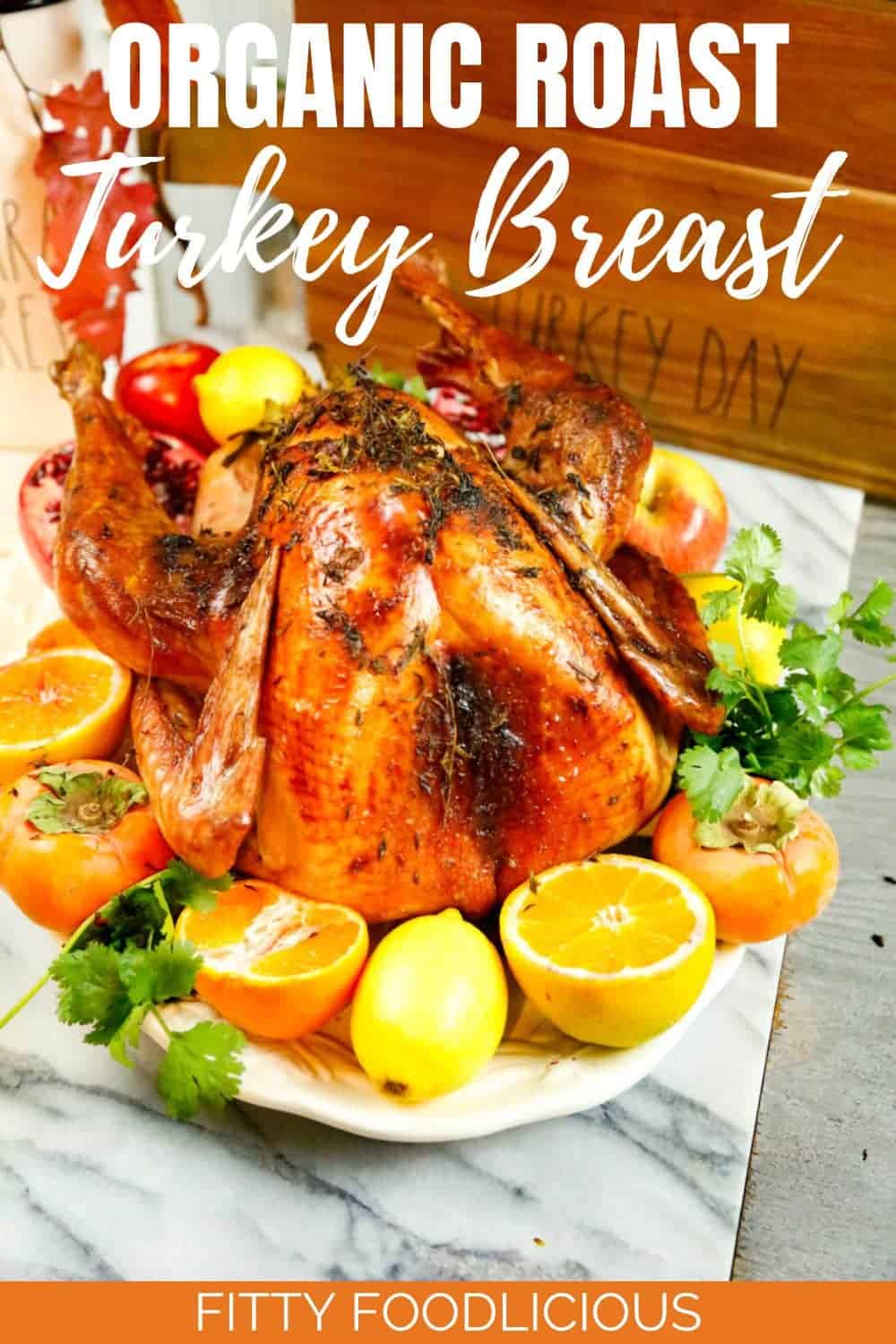 Pinterest image of turkey breast 