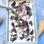 featured image for homemade oreo ice cream recipe
