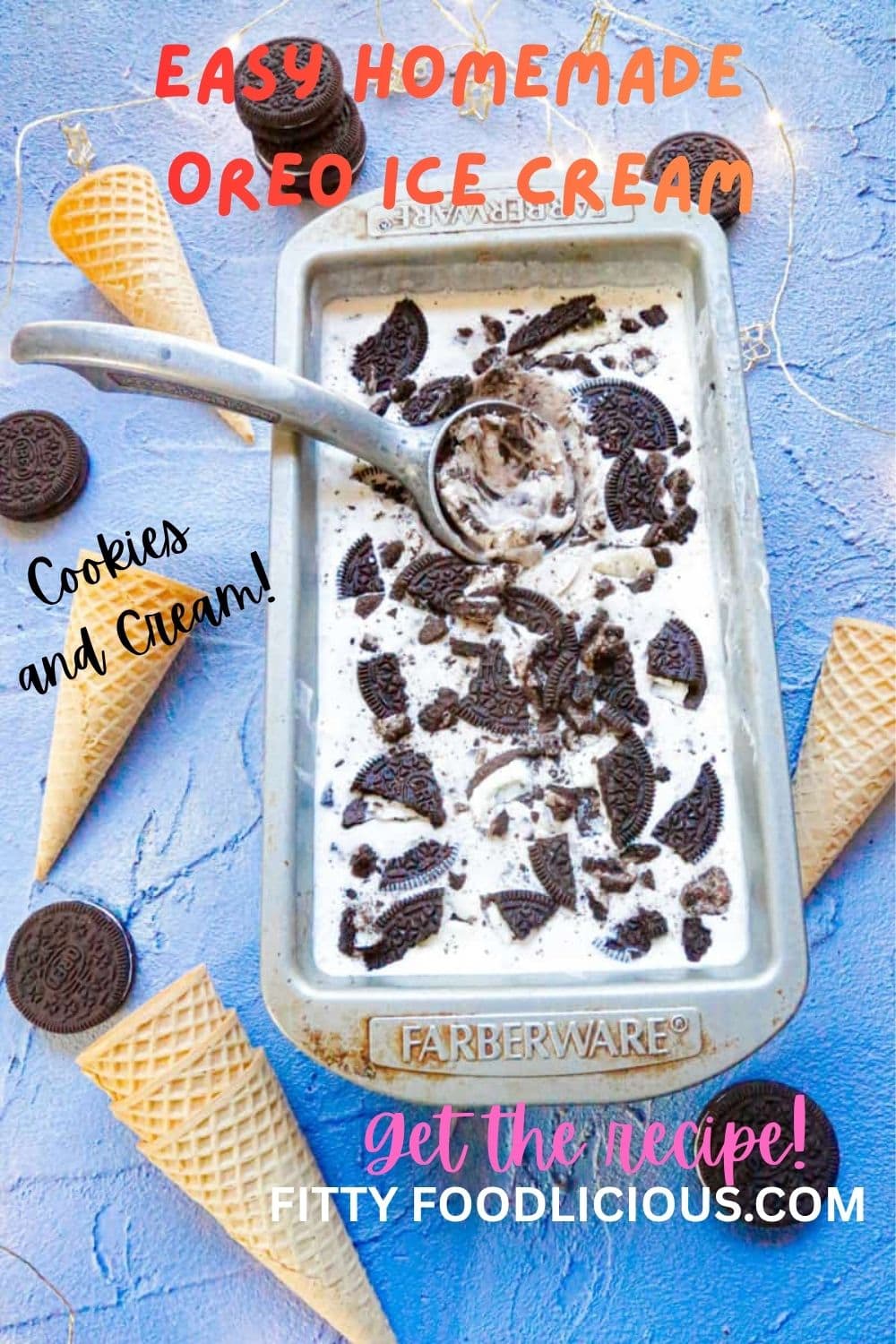 Easy Homemade Oreo Ice Cream Recipe (Cookies and Cream)