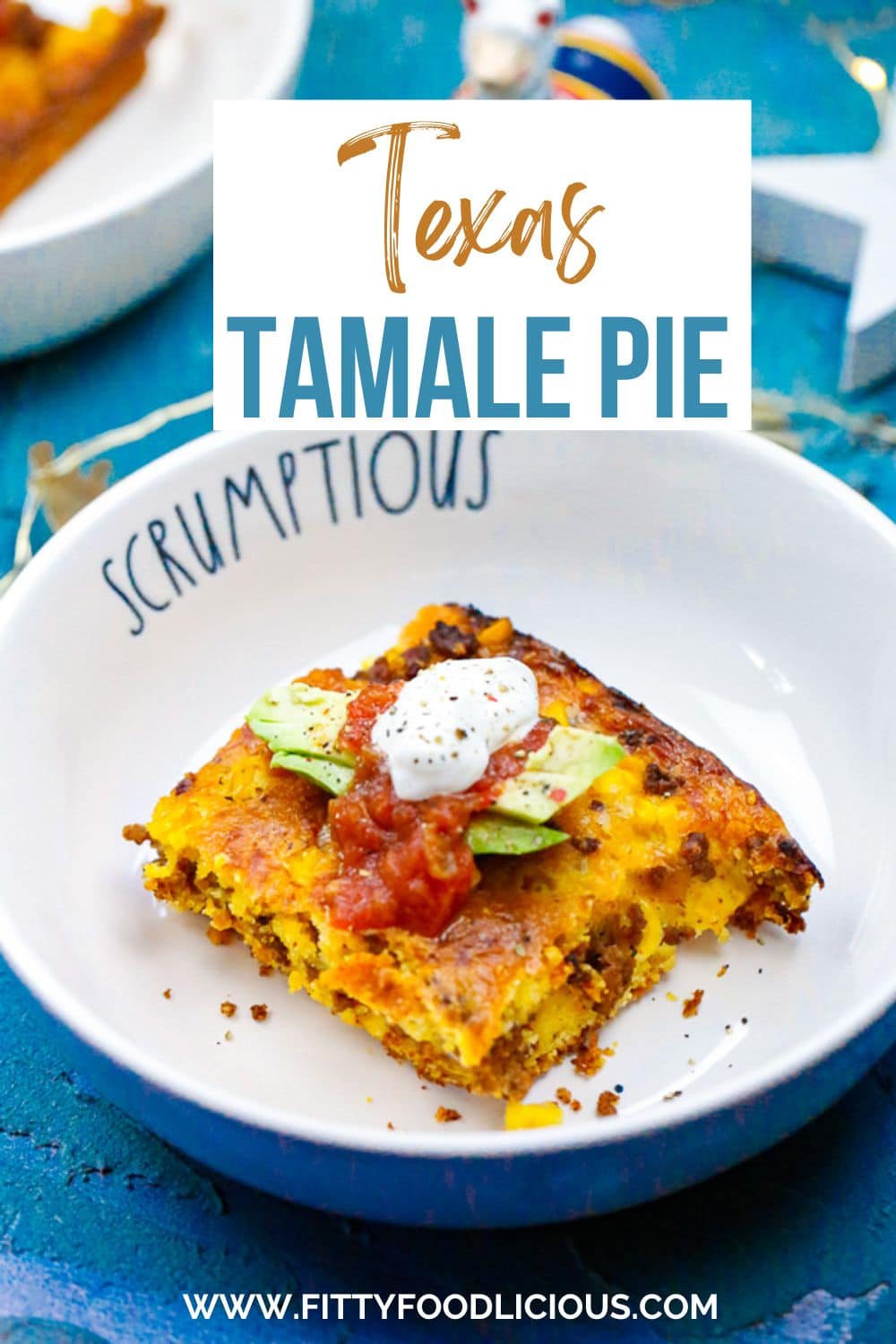 Pinterest image for Texas Tamale Pie 