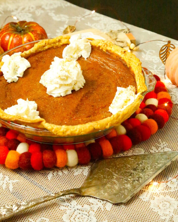 Pumpkin Pie with Maple Syrup Fitty Foodlicious