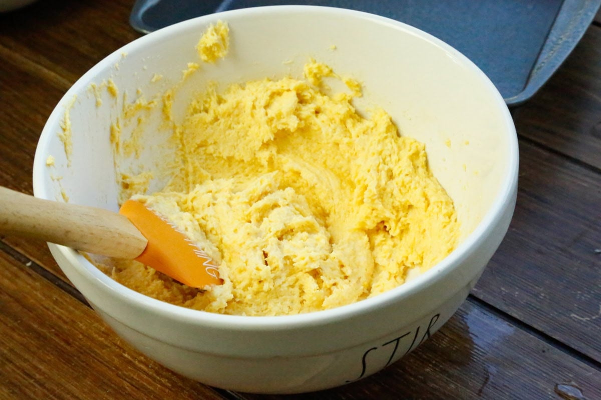 Bake the Jiffy corn muffin mix according to package directions 