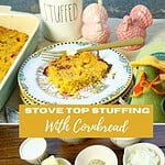 Pinterest Image for Stove Top Stuffing with Cornbread