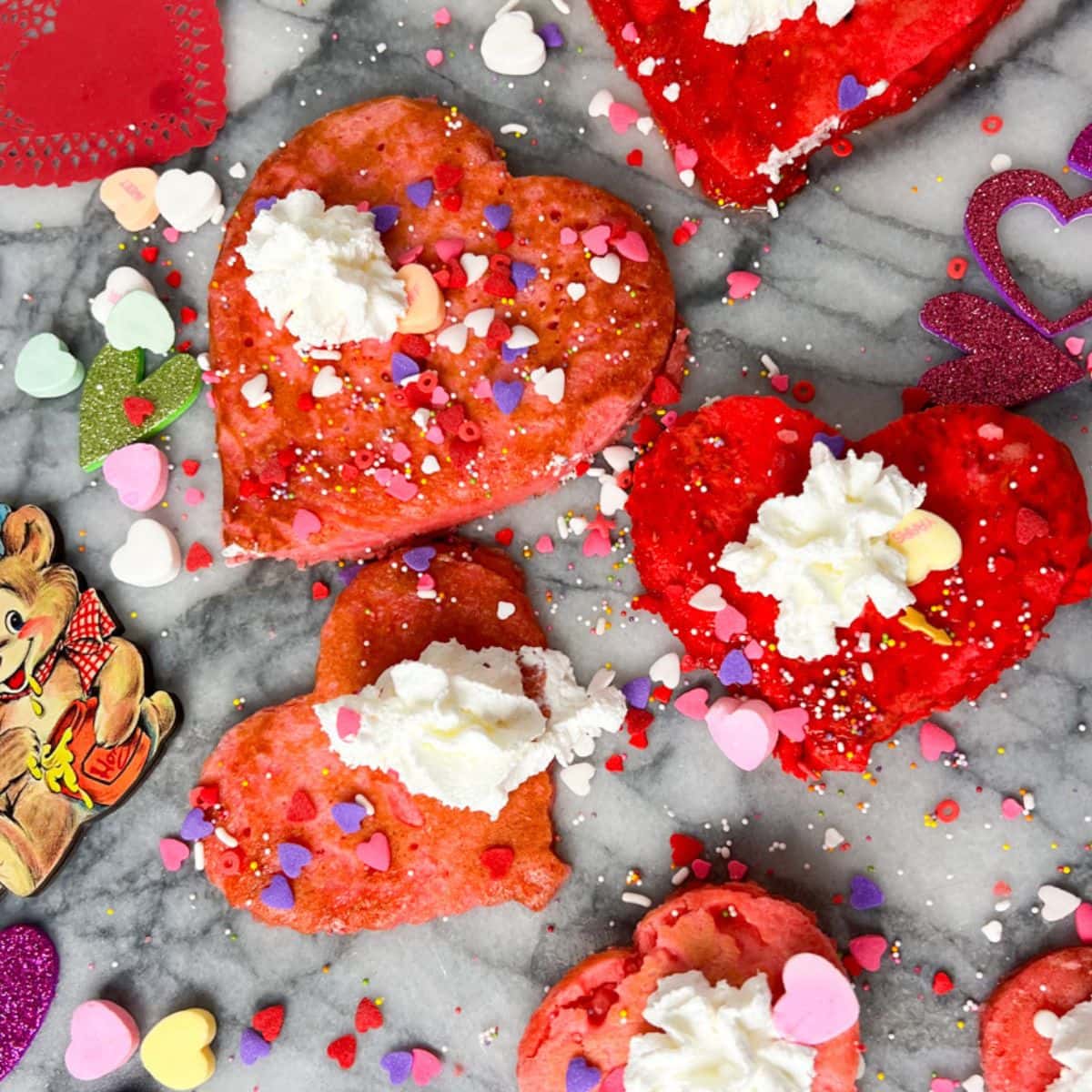 Heart Shaped Pancakes Easy Valentine's Day Breakfast  - Fitty Foodlicious