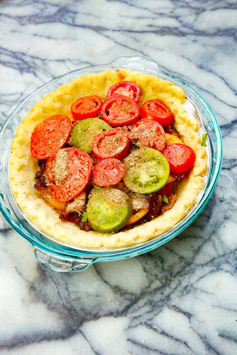 recipe for tomato pie using fresh garden tomatoes