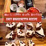 Boo-Schetta Ghosts Caprese Easy Bruschetta Recipe