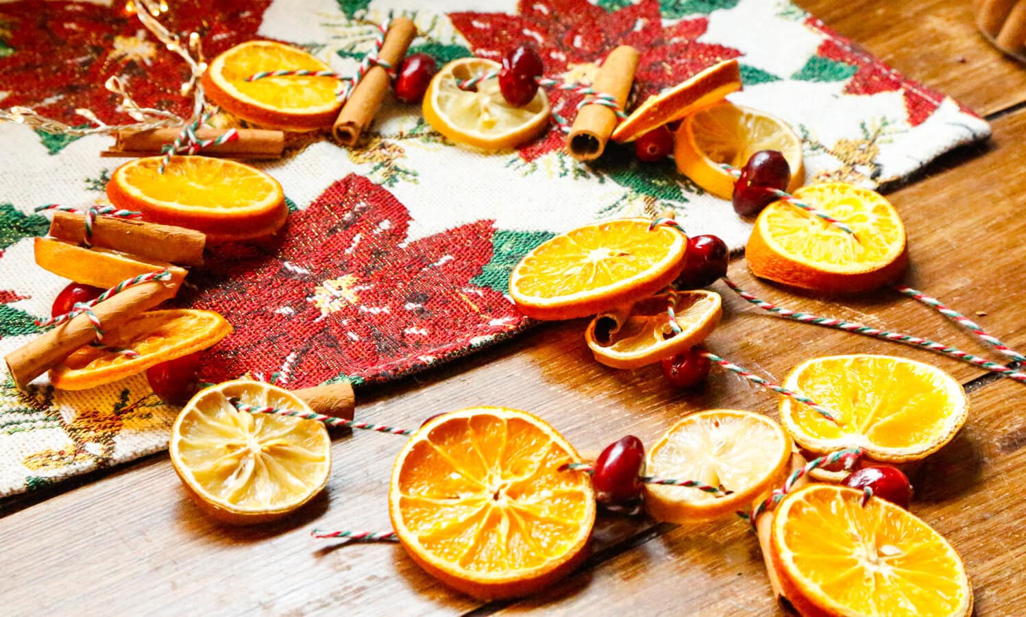 The easiest homemade cranberry orange garland recipe