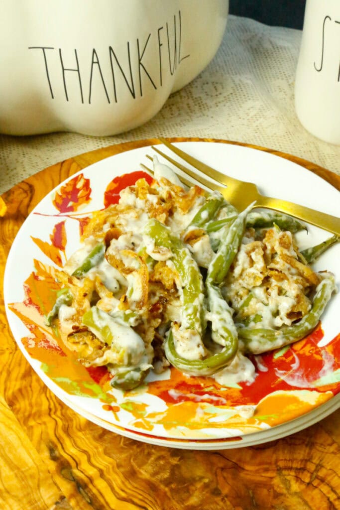 french fried onion
thanksgiving side
slotted spoon
airtight container
campbell test kitchen
french’s onions