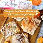 Pinterest Image for Pumpkin Pop Tarts Homemade with Frosted Maple Icing 