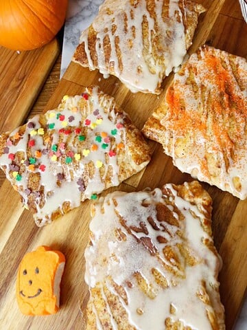 Pumpkin Pop Tarts Homemade with Frosted Maple Icing