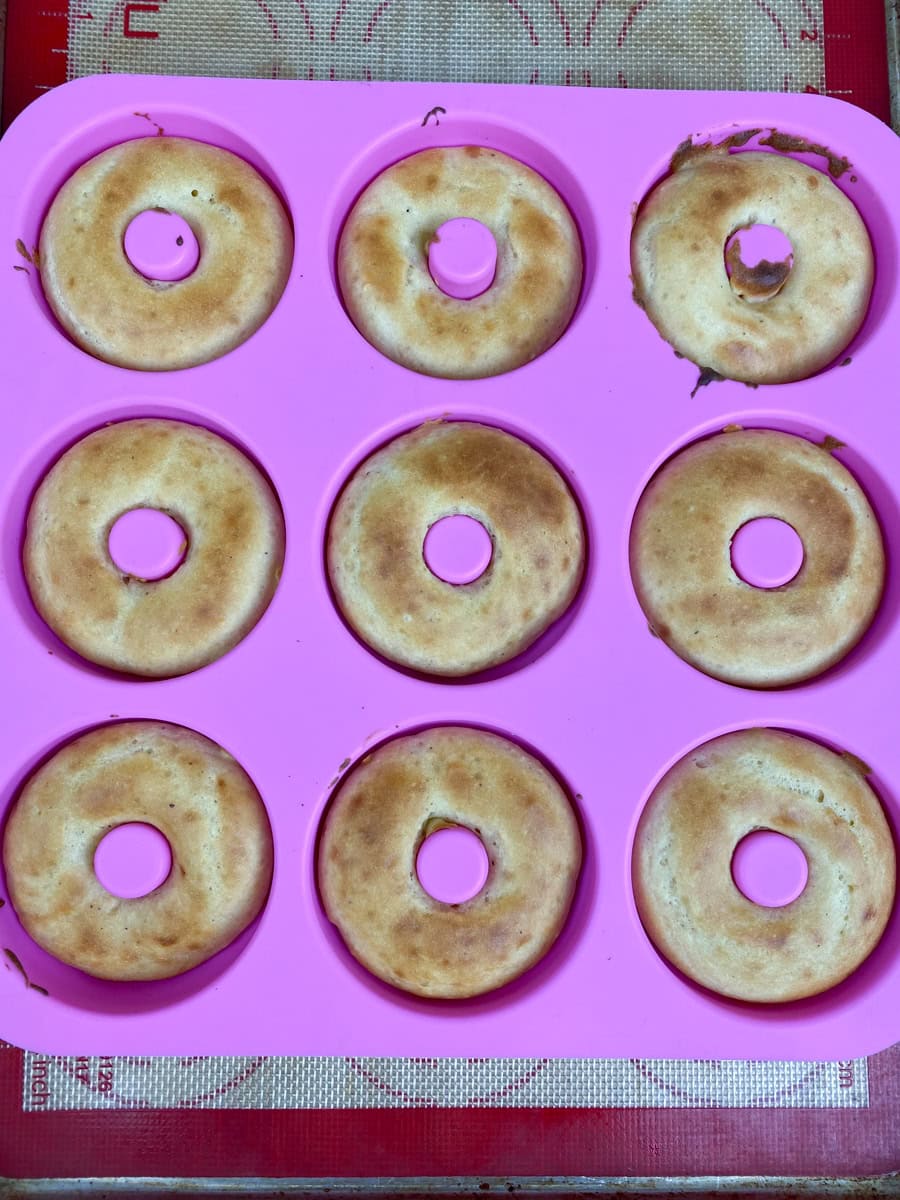 Bake at 350°F for 10–12 minutes, or until the tops spring back when touched or when a toothpick inserted, comes out clean.