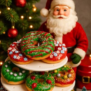 featured image for baked Christmas DOnuts
