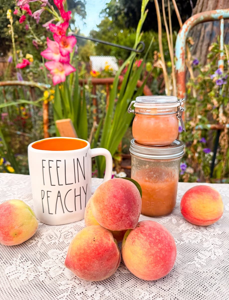 Fresh Homemade Peach Jam Recipe (No Pectin)