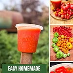 Homemade Tomato Passata made with fresh ripe tomatoes for an easy Italian tomato sauce recipe
