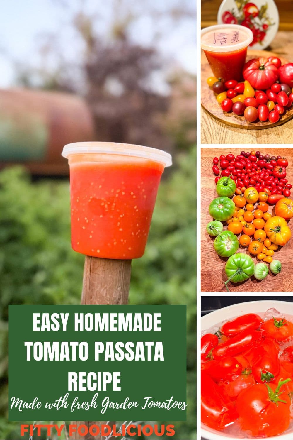 Homemade Tomato Passata made with fresh ripe tomatoes for an easy Italian tomato sauce recipe