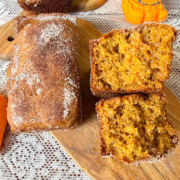 These Mini Loaves Pumpkin Bread are soft, moist, and bursting with warm pumpkin spice flavor! Made with pumpkin puree and sweetened condensed milk, these adorable mini pumpkin bread loaves have a tender crumb and a delicious cinnamon sugar crust. This easy pumpkin bread recipe is perfect for autumn mornings with a hot cup of coffee. Each mini loaf is perfectly portioned, making these homemade pumpkin treats a delicious breakfast, afternoon snack, or sweet dessert.